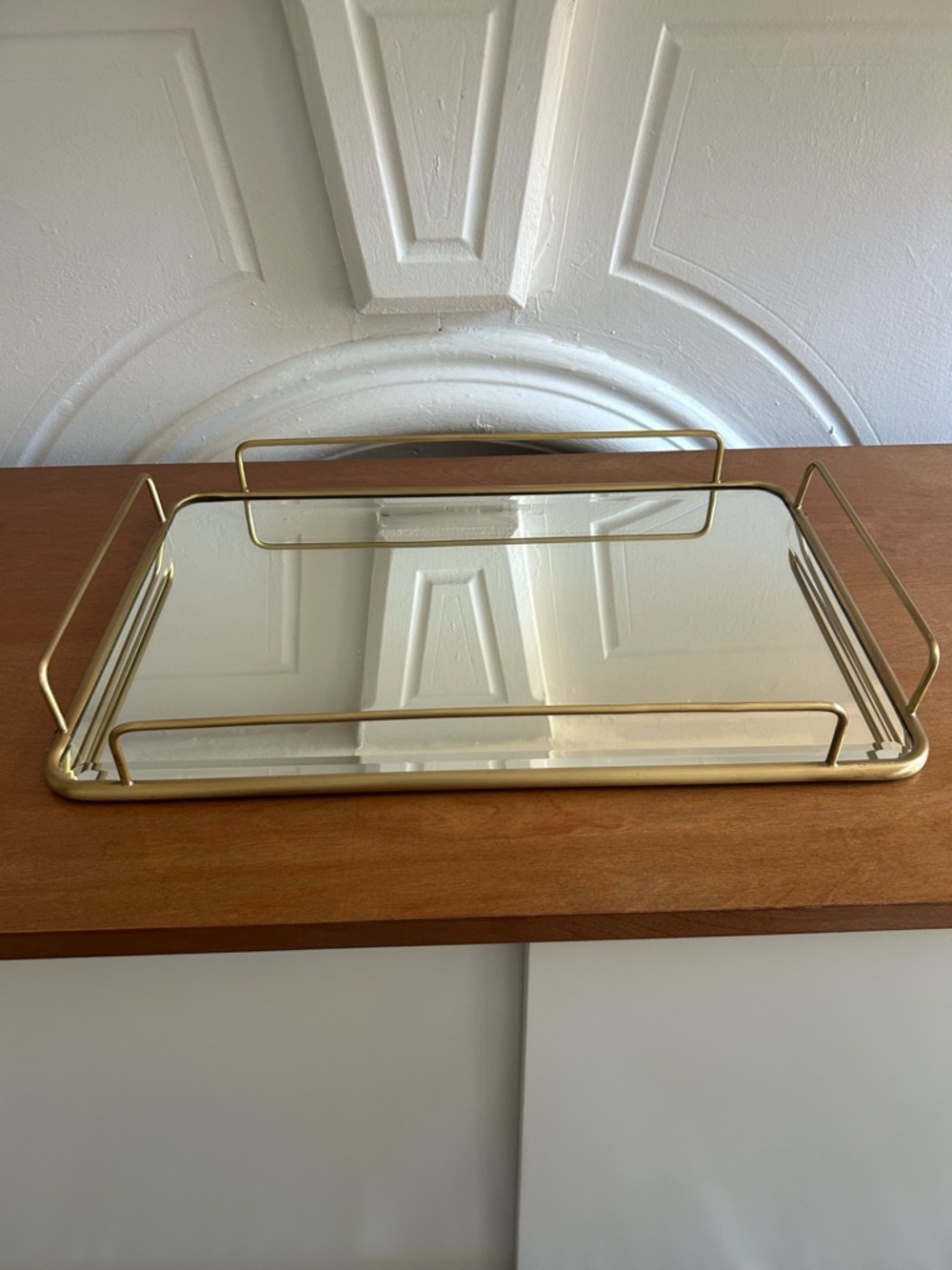 West Elm Gilded Mirrror Tray